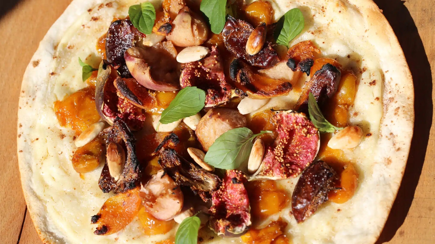 Levantinische Pizza mit Feigen