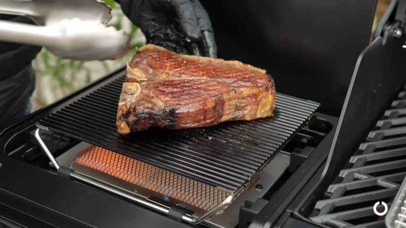 Porterhouse rückwärts gegrillt