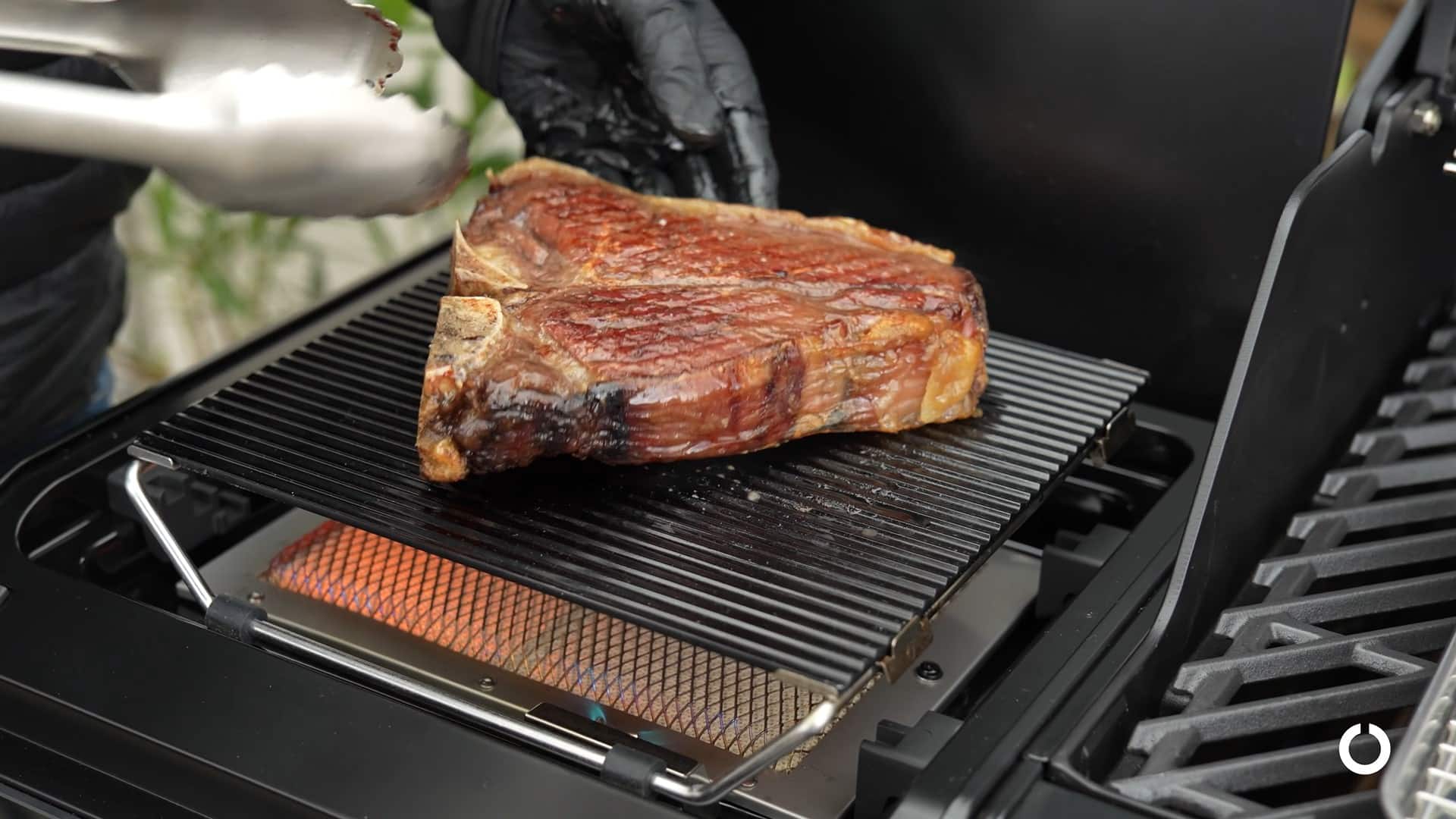 Porterhouse rückwärts gegrillt