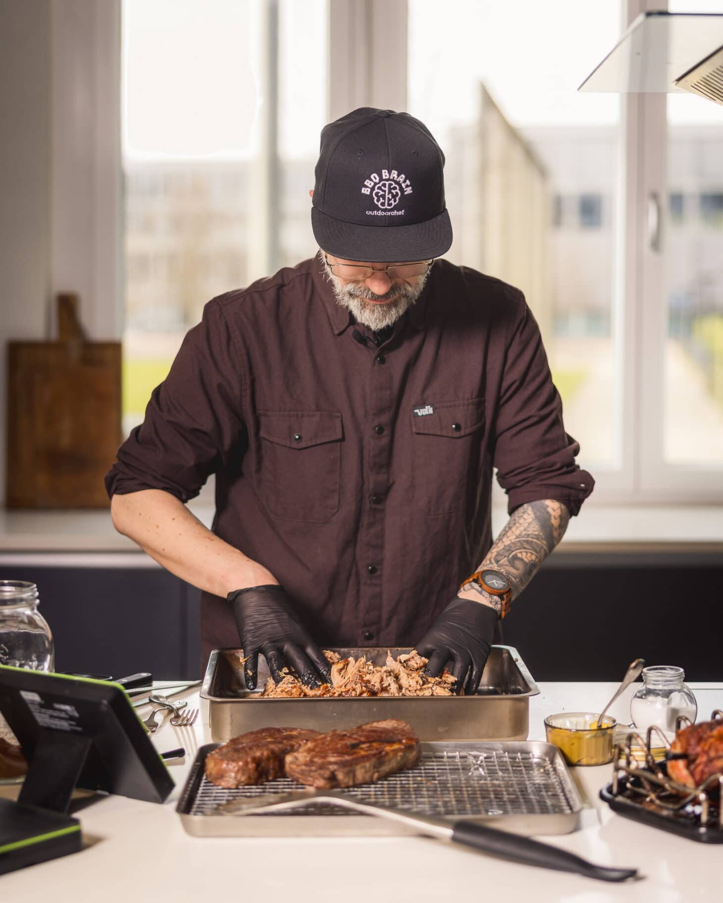 Pulled Pork mit EASY CHECK App im Low-&-Slow-Modus und überwachten Garraumtemperaturen