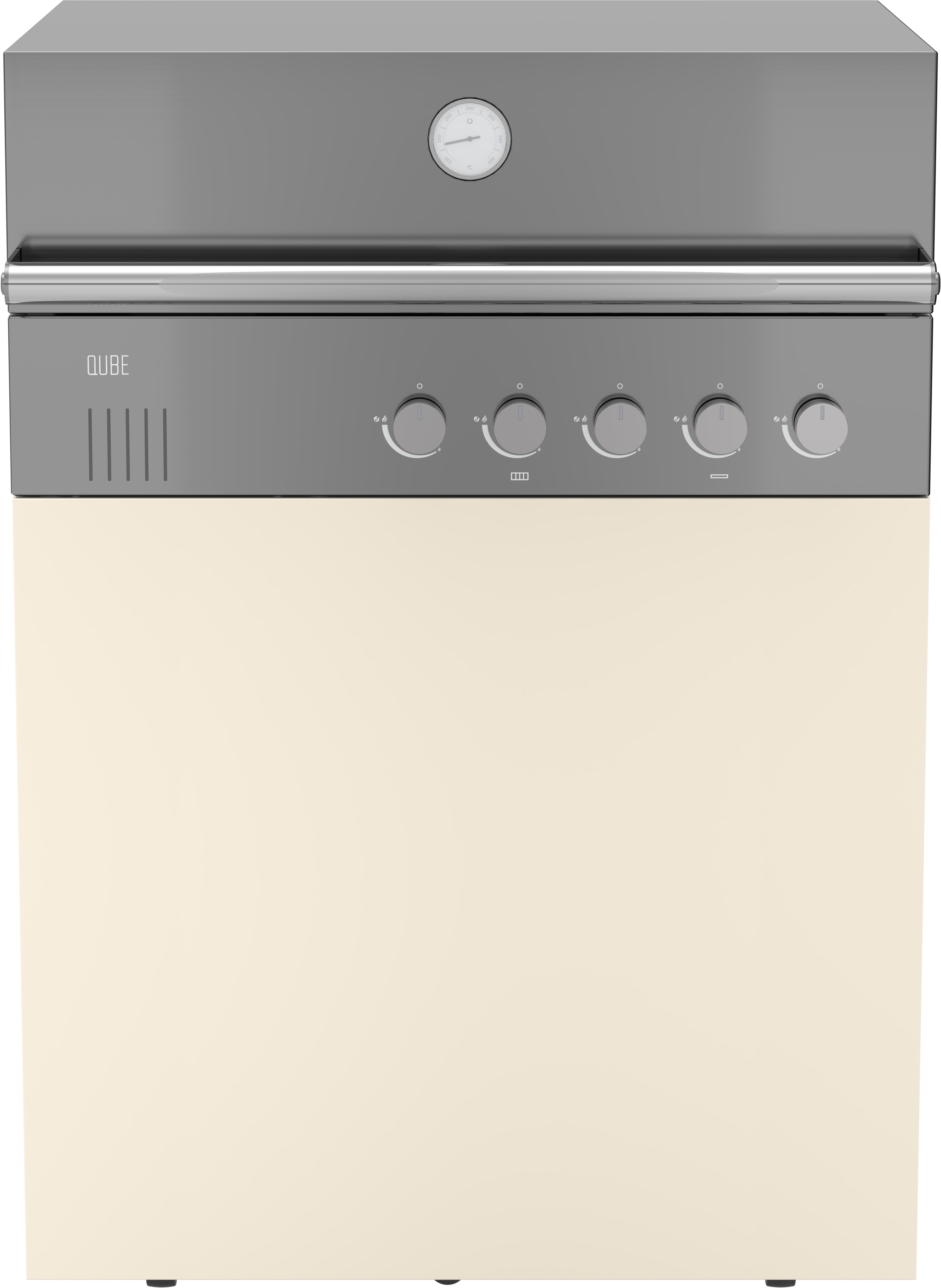 Grillmodul QUBE X-415 RB Edelstahl / Creme Grillmodul QUBE X-415 RB Edelstahl / Creme
