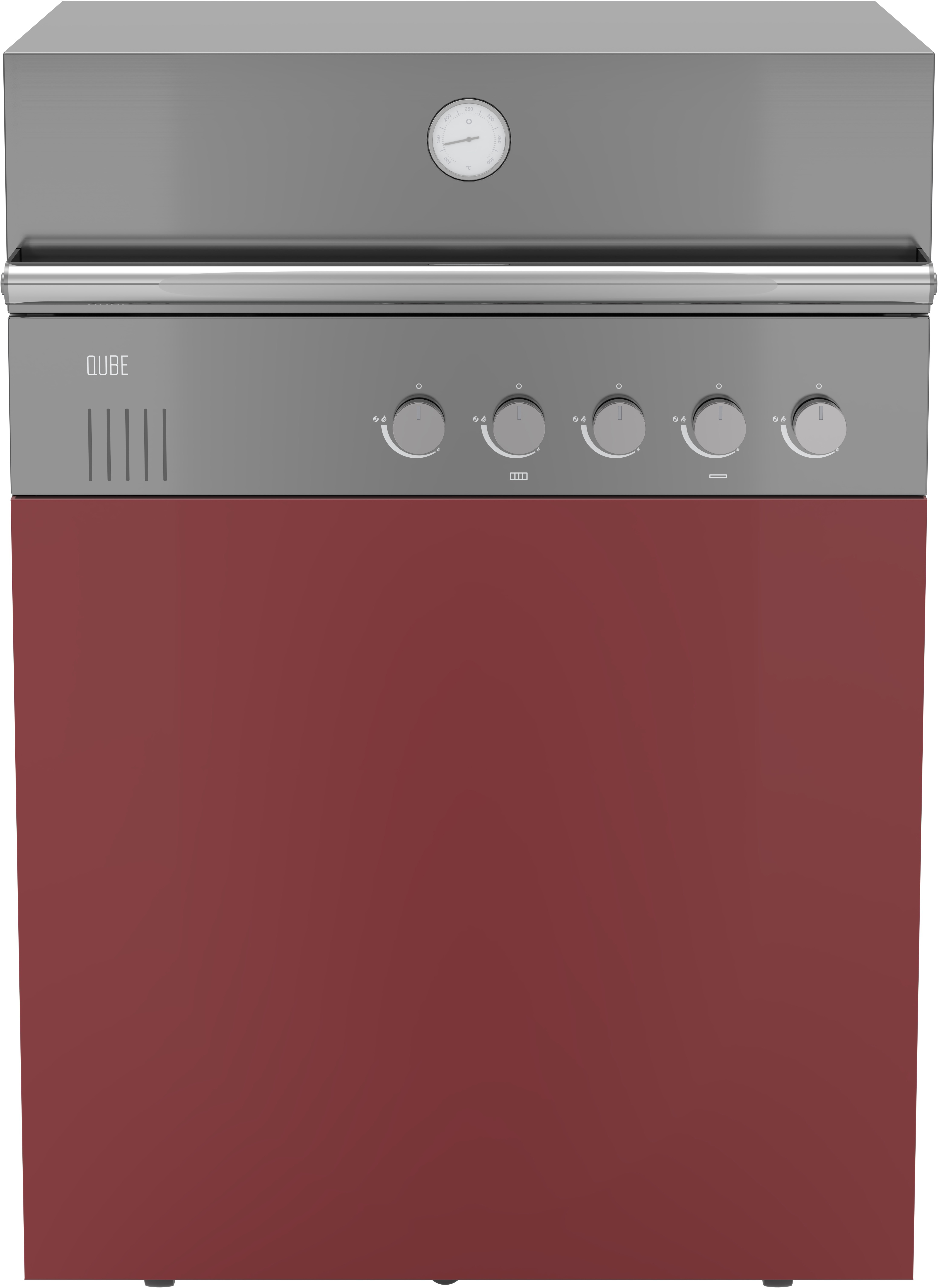 Grillmodul QUBE X-415 RB 30MBAR Edelstahl / Red