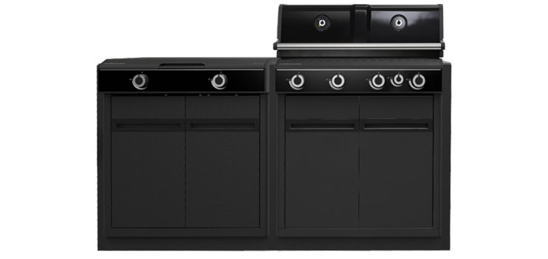 Outdoorchef HEAT Outdoor Küche 2-teilig: Die Premium-Grillstation mit X-415 und X-245 Blazing/Cooking Zone Outdoorchef HEAT Outdoor Küche 2-teilig: Die Premium-Grillstation mit X-415 und X-245 Blazing/Cooking Zone