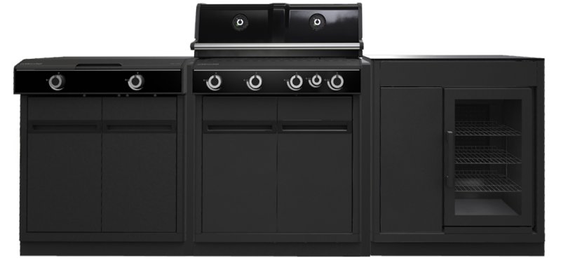 Outdoorchef HEAT Outdoor Küche 3-teilig: X-415/245 + Caso BBQ Cooler - mit Arbeitsplatte aus Granit Outdoorchef HEAT Outdoor Küche 3-teilig: X-415/245 + Caso BBQ Cooler - mit Arbeitsplatte aus Granit