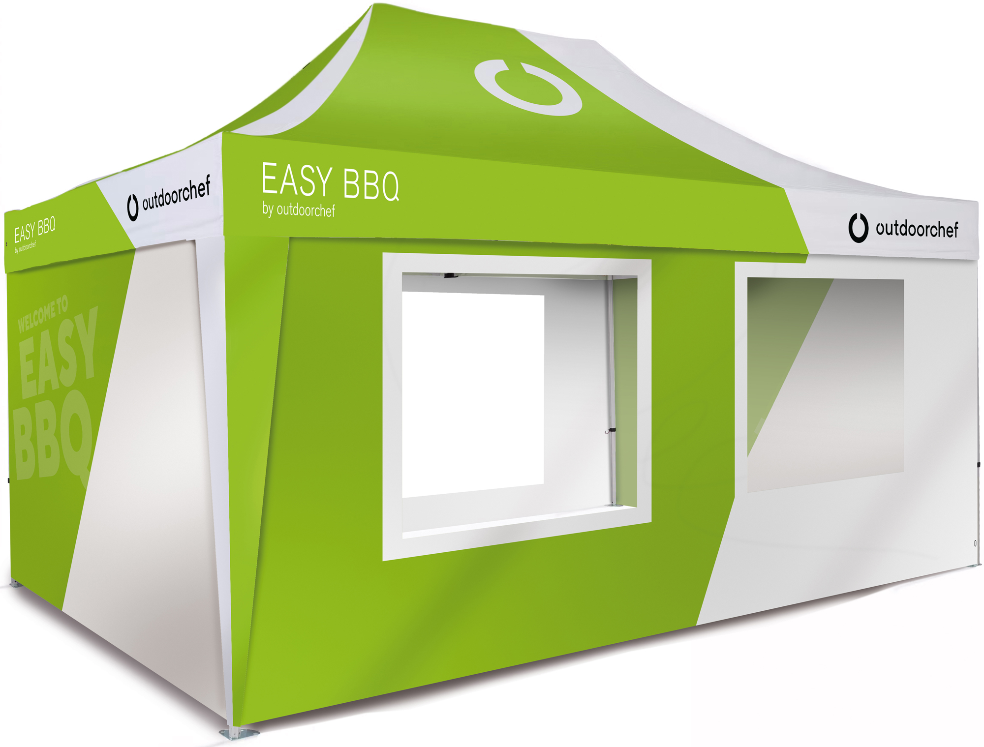 Outdoorchef Seitenwände für Grillpavillon 4,5m x 3m 4er Set